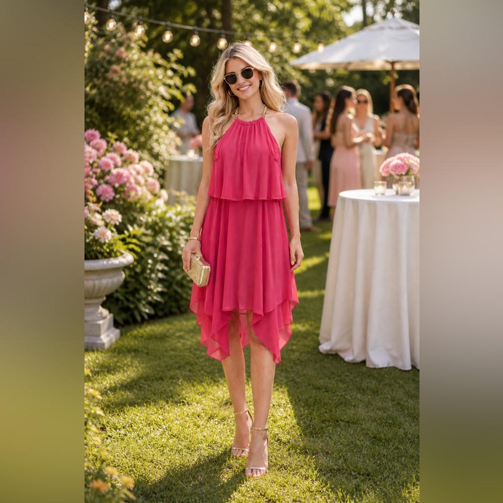 Thalia Sodi Pink Halter Dress -New with Tags